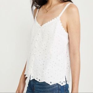 Abercrombie & Fitch - Eyelet Button-Front Cami
